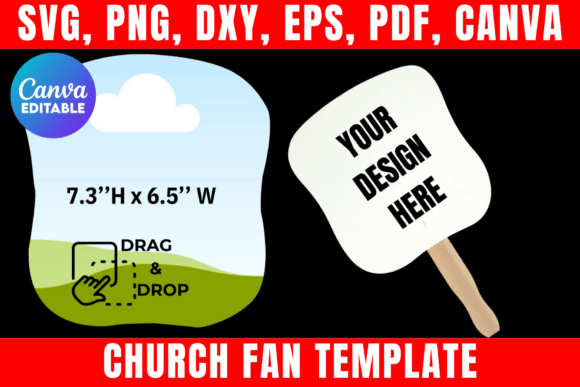 Download Church Fan Template, Paddle Fan Template - Fan template Collection