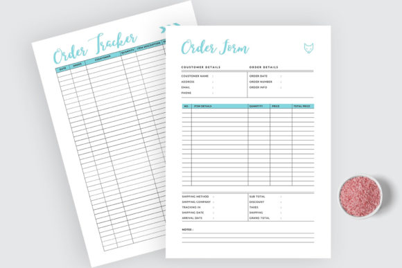 Download Printable Order Form &amp; Order Tracker - Printable order form Collection