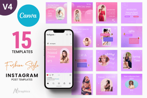Download 15 Dark Fashion Instagram Post Templates - Fashion instagram post Collection