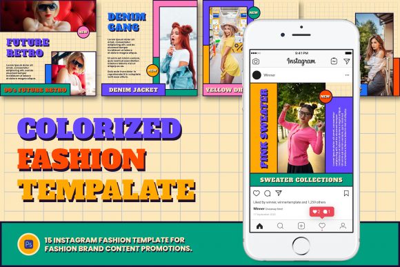 Download Colorized Fashion Instagram Post - Fashion instagram post Collection