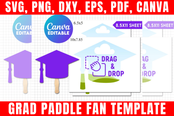 Download Grad Paddle Fan Template - Fan template Collection