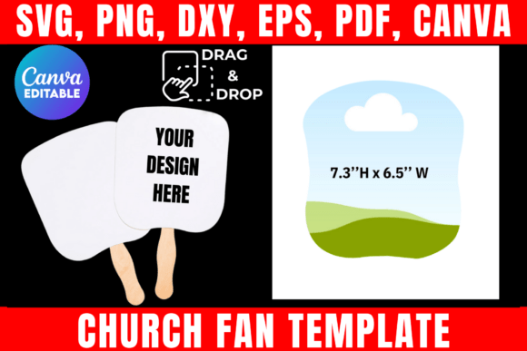 Download Church Fan Template, Custom Paddle Fan - Fan template Collection