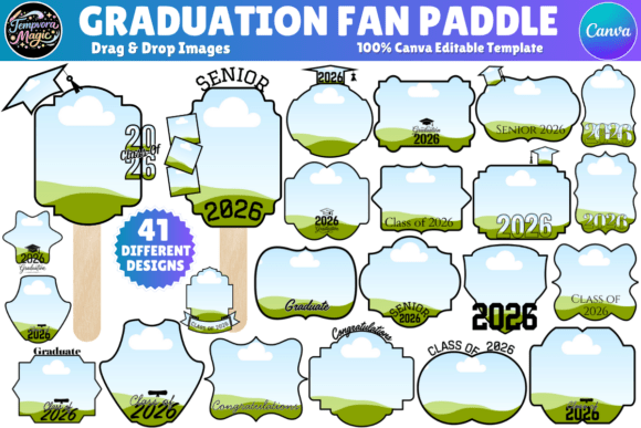Download 2026 Graduation Paddle Fan Template - Fan template Collection